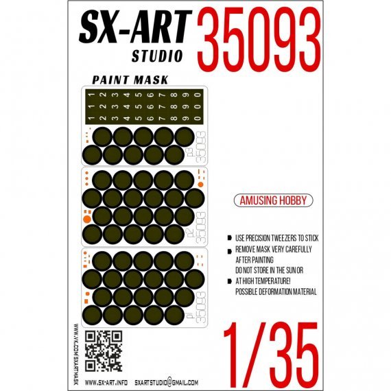 1/35 Paint mask T-90A