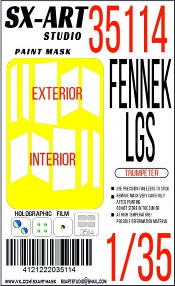 1/35 Paint mask Fennek LGS