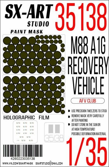 1/35 Paint mask M88 A1G Recovery Vehicle