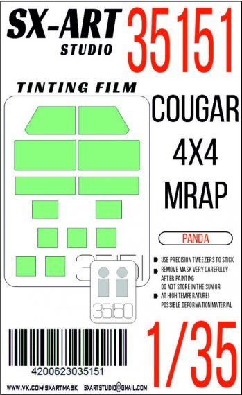 1/35 Tinting film Cougar 4x4 MRAP