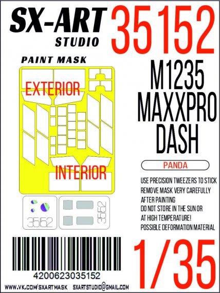 1/35 Paint mask M1235 MaxxPro Dash