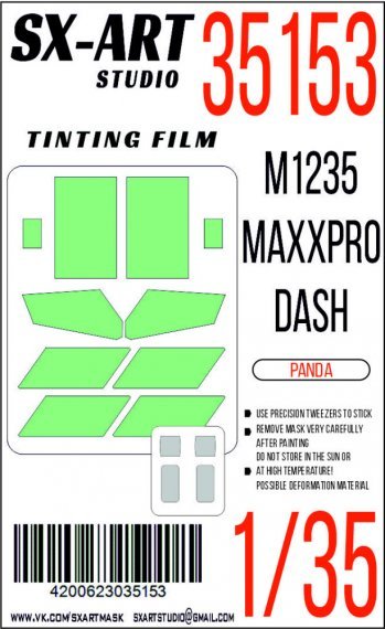 1/35 Tinting film M1235 MaxxPro Dash