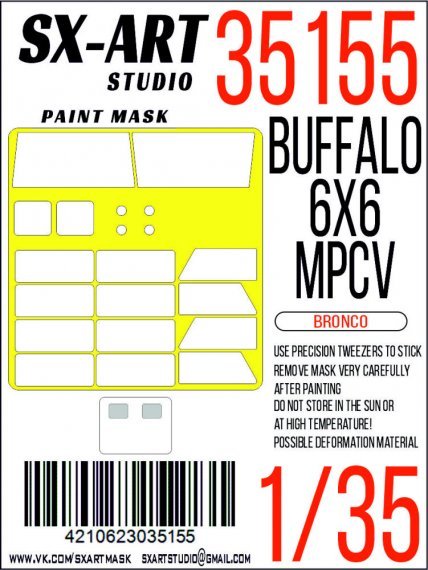 1/35 Paint mask Buffalo 6x6 MPCV