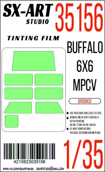 1/35 Tinting film Buffalo 6x6 MPCV