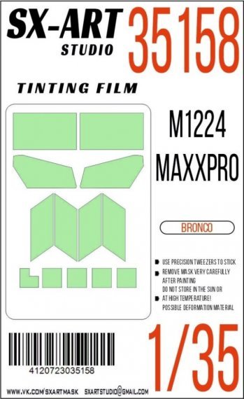 1/35 Tinting Film M1224 MaxxPro for Bronco