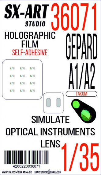 1/35 Holographic film Gepard Spaag A1/A2