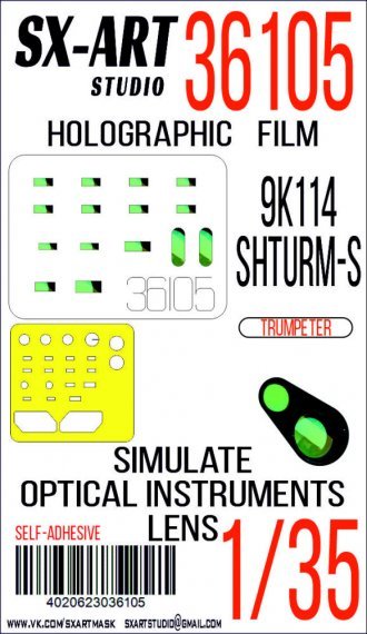 1/35 Holographic film 9K114 Shturm-S