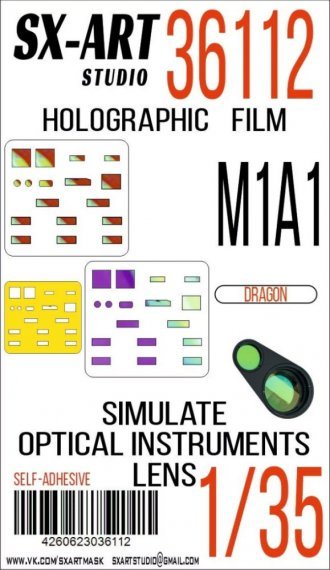 1/35 Holographic film M1A1 for Dragon