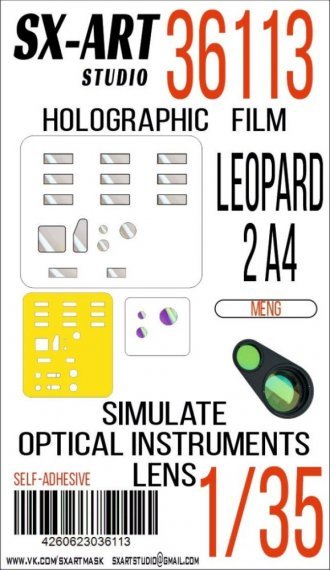 1/35 Holographic film Leopard 2 A4 for Meng