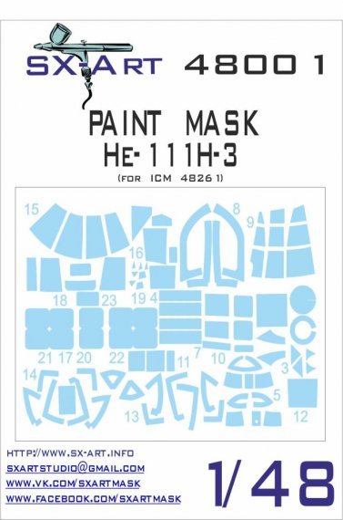 1/48 He-111H-3 Painting Mask