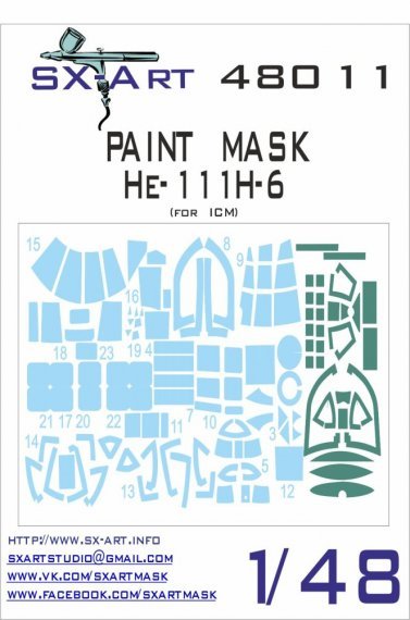 1/48 He-111H-6 Painting Mask