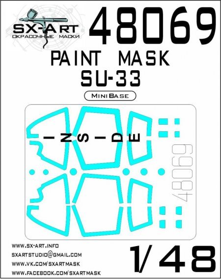 1/48 Sukhoi Su-33 Painting mask