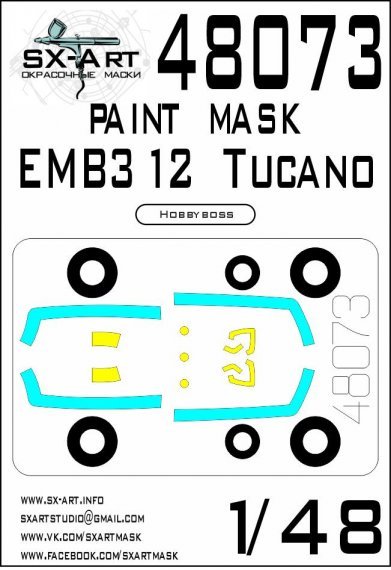 1/48 EMB312 Tucano Painting mask