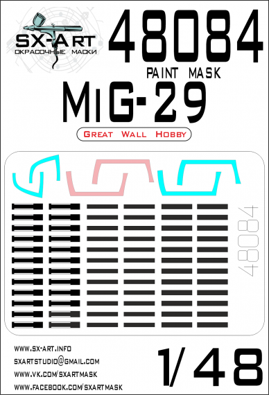 1/48 MiG-29 Painting mask