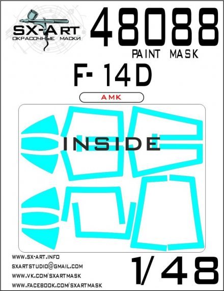 1/48 F-14D Painting mask