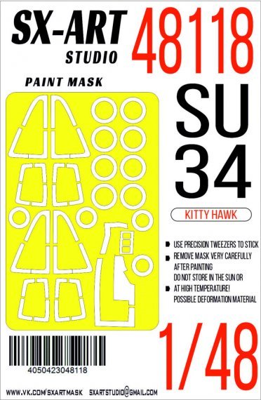 1/48 Paint mask Su-34