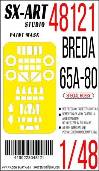 1/48 Paint mask Breda 65A-80