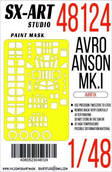 1/48 Paint mask Avro Anson Mk.I
