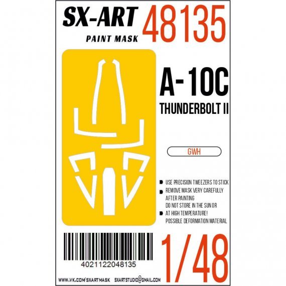 1/48 Paint mask A-10C Thunderbolt II for GWH
