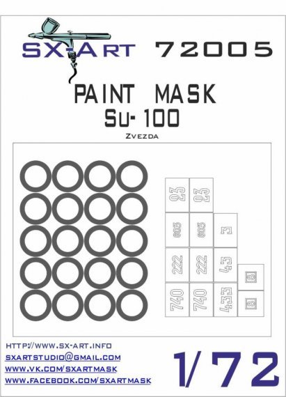 1/72 Su-100 Painting Mask