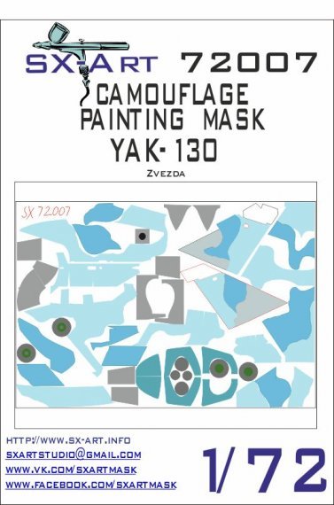 1/72 Yak-130 Camouflage Painting Mask