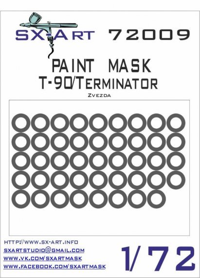 1/72 T-90/Terminator Painting Mask