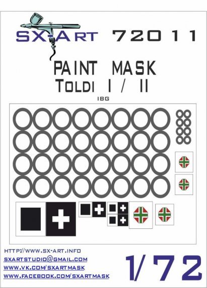 1/72 Toldi I/II Painting Mask