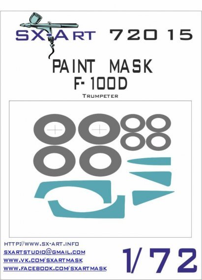 1/72 F-100D Painting Mask