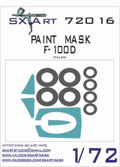 1/72 F-100D Painting Mask