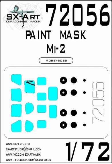 1/72 Mi-2 Painting mask