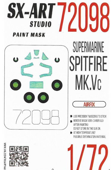 1/72 Supermarine Spitfire Mk.Vc Painting mask