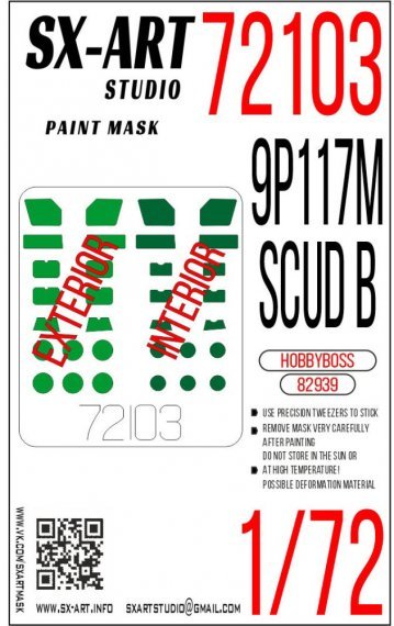 1/72 Scud B Painting mask