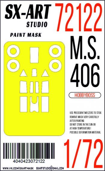1/72 Paint mask M.S.406