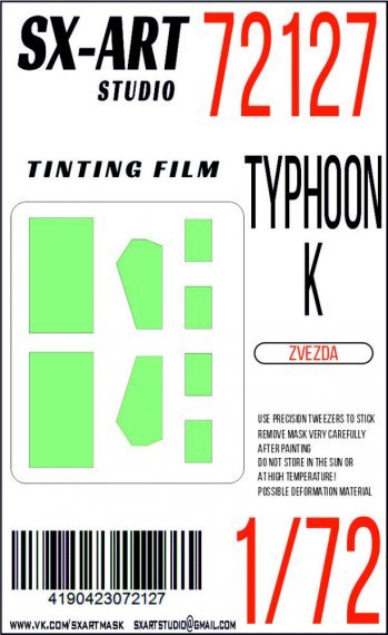 1/72 Tinting film Typhoon-K