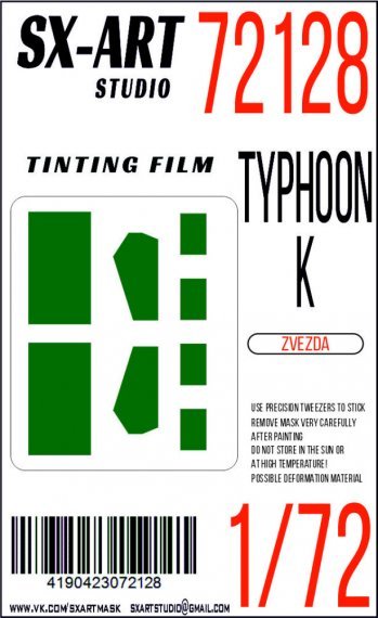 1/72 Tinting film Typhoon-K green