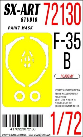 1/72 Paint mask F-35B for Academy