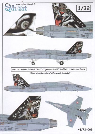 1/32 F/A-18C J-5011 Tigermeet 2011 Staffel 11  Swiss AF