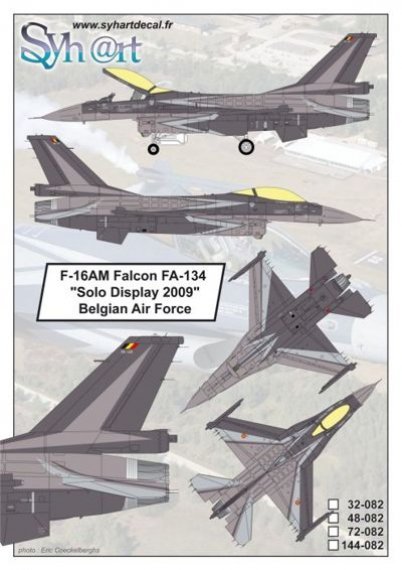 1/32 F-16AM Falcon FA-134 Solo Display 2009 Belgian AF