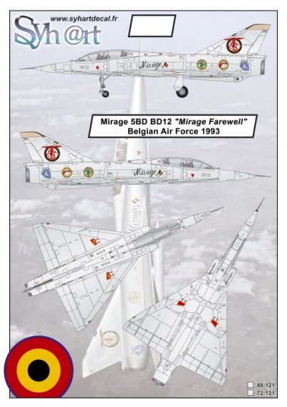1/48 Dassault Mirage 5BD BD12 Mirage farewell Belgian Air Force