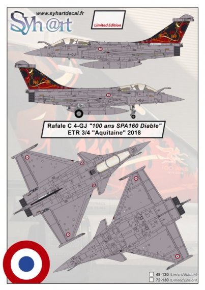 1/72 Dassault Rafale C 4-GJ 100 years SPA160