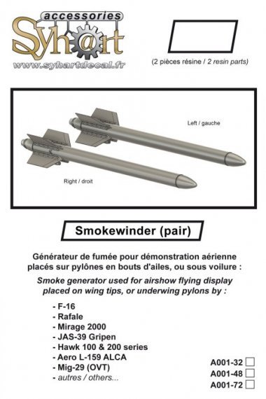 1/48 Smokewinder Smoke pod for demonstrators