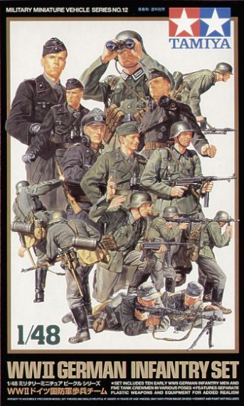 Tamiya Deutsche Infanterie WWII Figuren 1/48