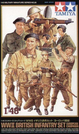 Tamiya Figurines Infanterie Britannique WWII 1/48