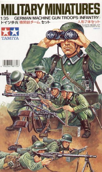 Tamiya Figurines Mitrailleurs Allemands WWII 1/35