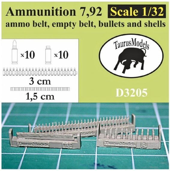 1/32 Ammunition Mauser 9,72