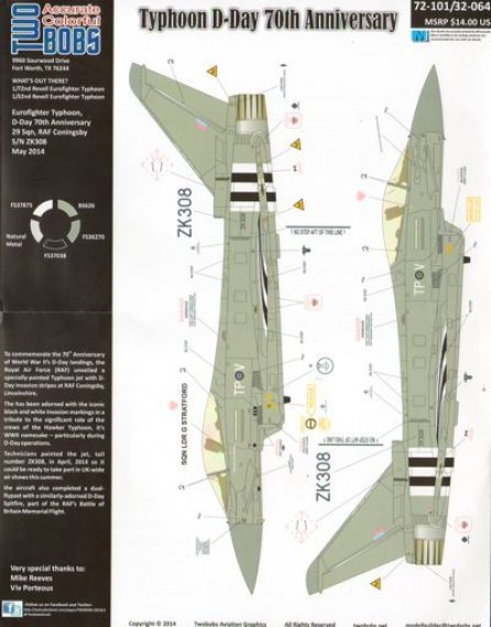 1/32 1/72  Eurofighter EF-2000A Typhoon. To commemorate the 70th