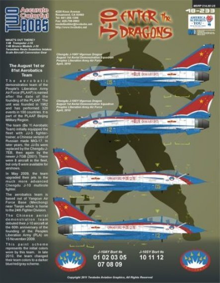1/48 Chengdu J-10AY/SY