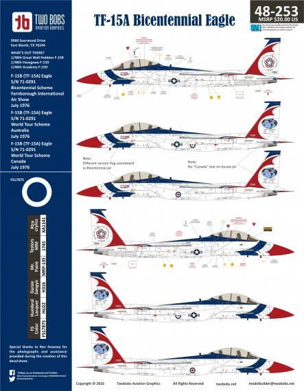 1/48 McDonnell TF-15A Bicentennial Eagles