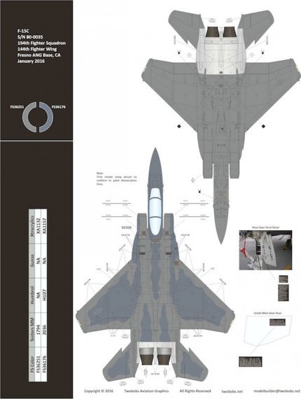 1/72 McDonnell F-15C Fresno Repo Eagles