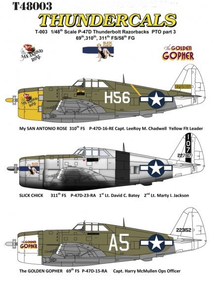 1/48 Republic P-47D Thunderbolt Razorback PTO Part 3 San Antonio